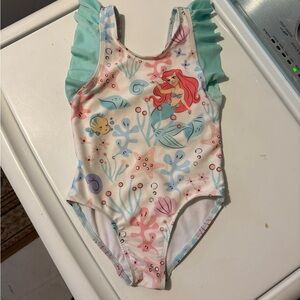 Little Mermaid Swimsuit with Ruffle Sleeves
